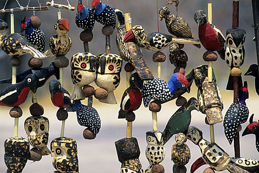 纳米比亚,埃托沙国家公园,原住民,雕刻,纪念品