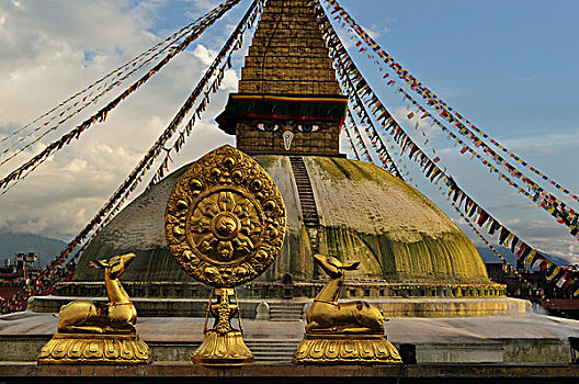 轮子,佛塔,浮图纳特塔,尼泊尔