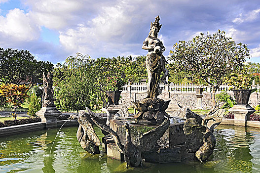 喷泉,皇家,水,宫殿,水池,巴厘岛