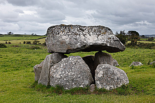 卡洛莫尔,巨石,墓地,爱尔兰,欧洲