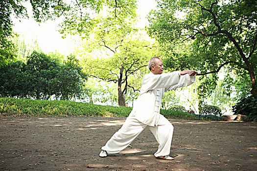 中国人,太极拳,户外