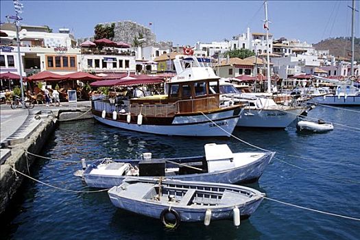 散步场所,帆船,港口,地中海,土耳其