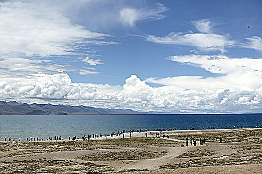 西藏当雄纳木措湖