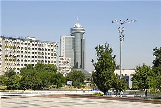 现代建筑,地点,友谊,塔什干,乌兹别克斯坦