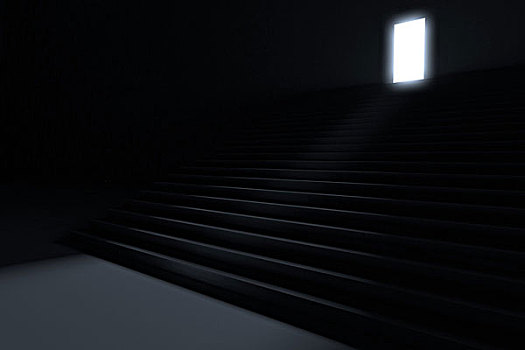 台阶,亮光,暗色