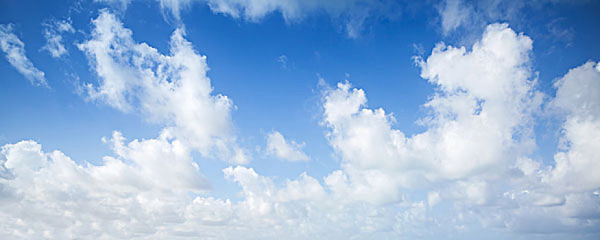蓝天,白云,抽象,全景,自然,照片,背景