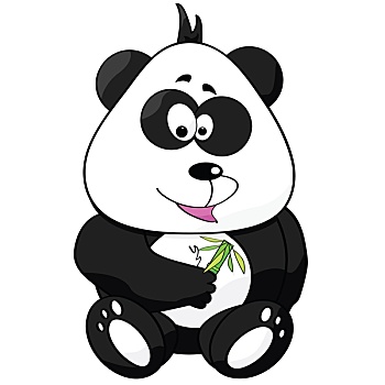 卡通,熊猫