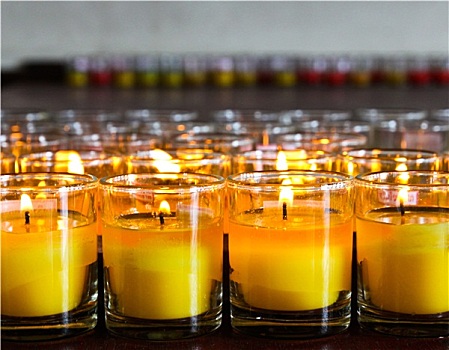 蜡烛,中国寺庙