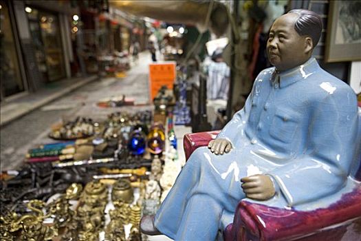 瓷器,香港,中国,纪念品,出售,街边市场