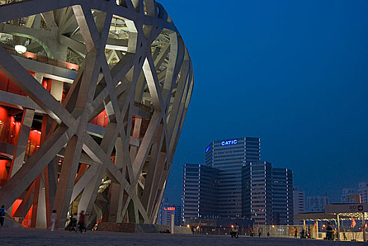 北京奥运场馆－鸟巢夜景