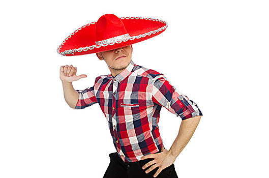 有趣,墨西哥人,阔边帽,概念