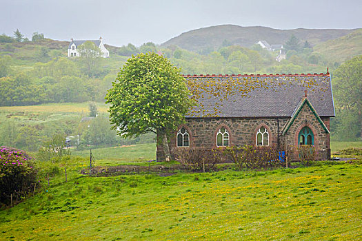 教堂,斯凯岛,苏格兰,英国