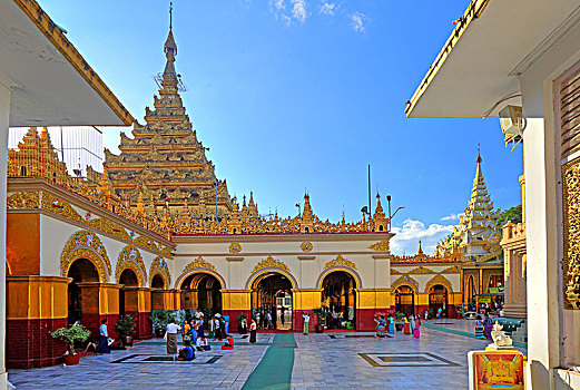 塔,皇家,城市,曼德勒,缅甸