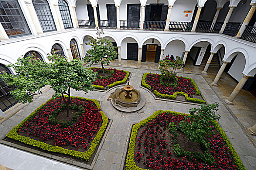 院落,博物馆,坎德拉里亚,波哥大,哥伦比亚,南美