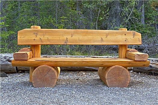 可爱,长椅,幽鹤国家公园,加拿大
