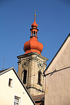 捷克共和国,区域,教堂,钟楼