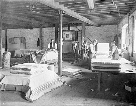早,毯子,工厂,牛津,1898年,艺术家