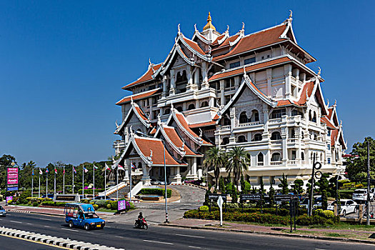 文化中心,道路,泰国,亚洲