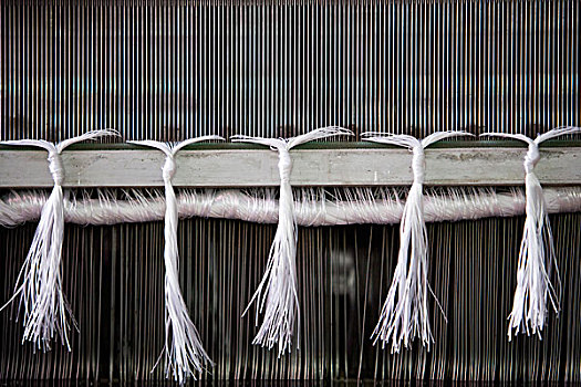 织布机,编织,工厂,特写,芦苇