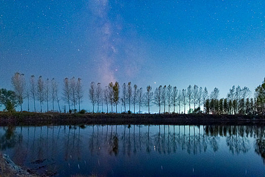 雪景,夜晚倒影,山脉,银河,生动,夜空,犹他,美国树,花冈岩,山,印度郊外