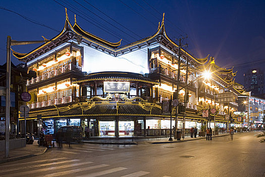 市场,老城,上海,中国
