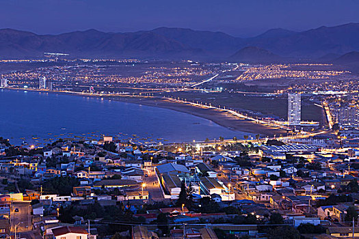智利,城市风光,黄昏