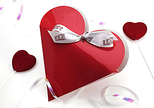 巧克力盒,红色,心形,情人节