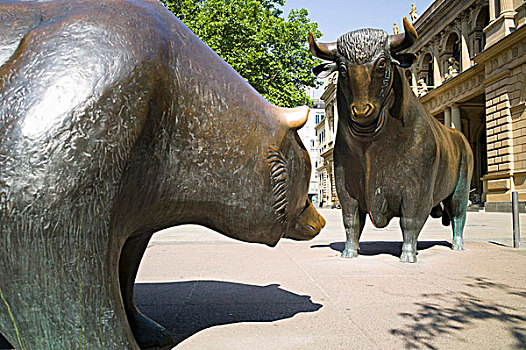 法兰克福证券交易所,公牛,熊,法兰克福