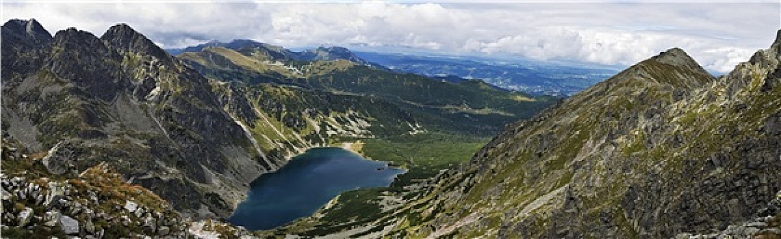 高塔特拉,山,全景