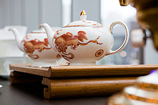 茶壶,托盘,中国茶,典礼,婚礼