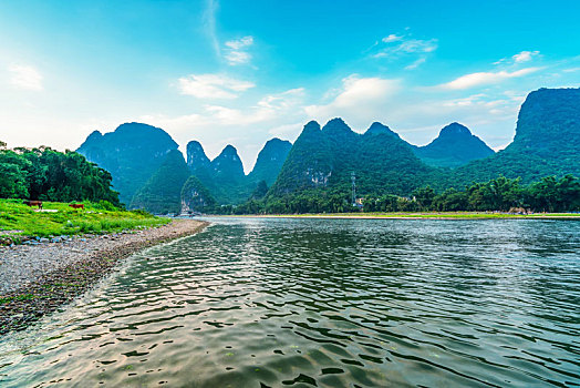 桂林山水兴坪风光