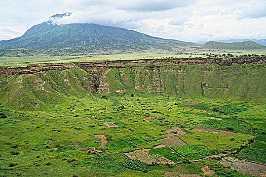 坦桑尼亚,裂谷,火山口,火山地貌