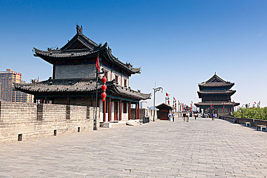 中国陕西西安古城墙