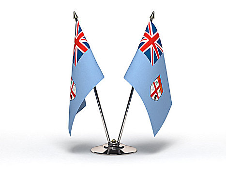 微型,旗帜,斐济,隔绝