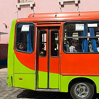 巴士,街上,瓦尔帕莱索,智利