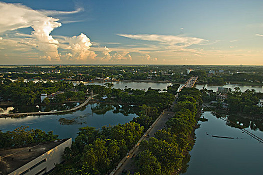 景色,河,孟加拉