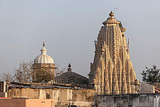 庙宇,印度教,乌代浦尔,拉贾斯坦邦,印度,亚洲
