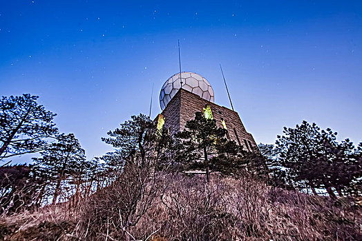 安徽省黄山市黄山风景区光明顶气象站建筑景观