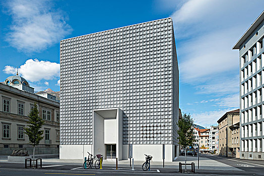 美术馆,老,左边,库尔,瑞士,欧洲