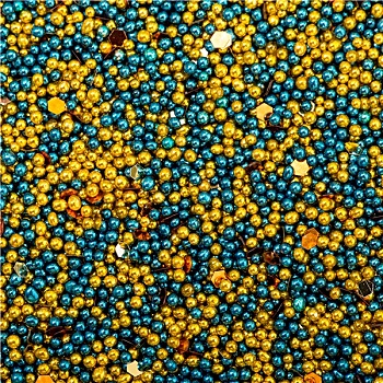 背景,青绿色,金色,球,珠子