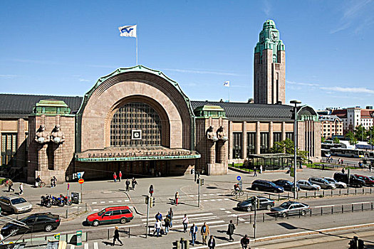 中心,车站,赫尔辛基,建筑师,芬兰,欧洲