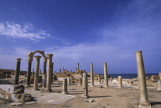 利比亚,靠近,的黎波里,萨布拉塔,参议院,房子,拱形