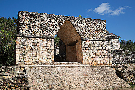 拱形,玛雅人遗址,尤卡坦半岛,墨西哥