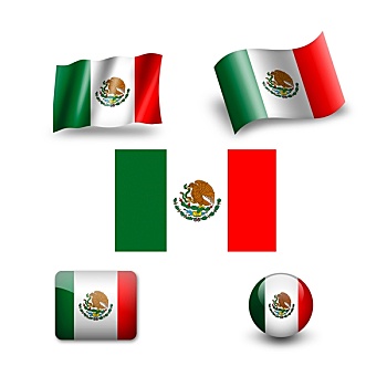 墨西哥,旗帜,象征