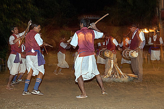 尼泊尔人,男人,表演,传统舞蹈,尼泊尔,亚洲