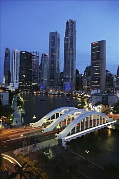 新加坡,城市天际线,新加坡河,克拉码头