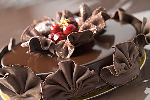 黑巧克力,蛋糕