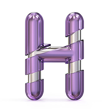 紫色,宝石,金属,核,字体,字母h