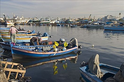 船,港口,的黎波里,利比亚