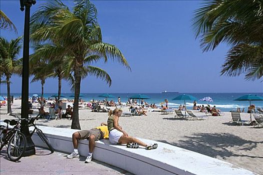 海滩,劳德代尔堡,佛罗里达,美国